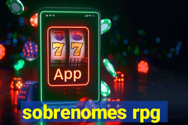 sobrenomes rpg